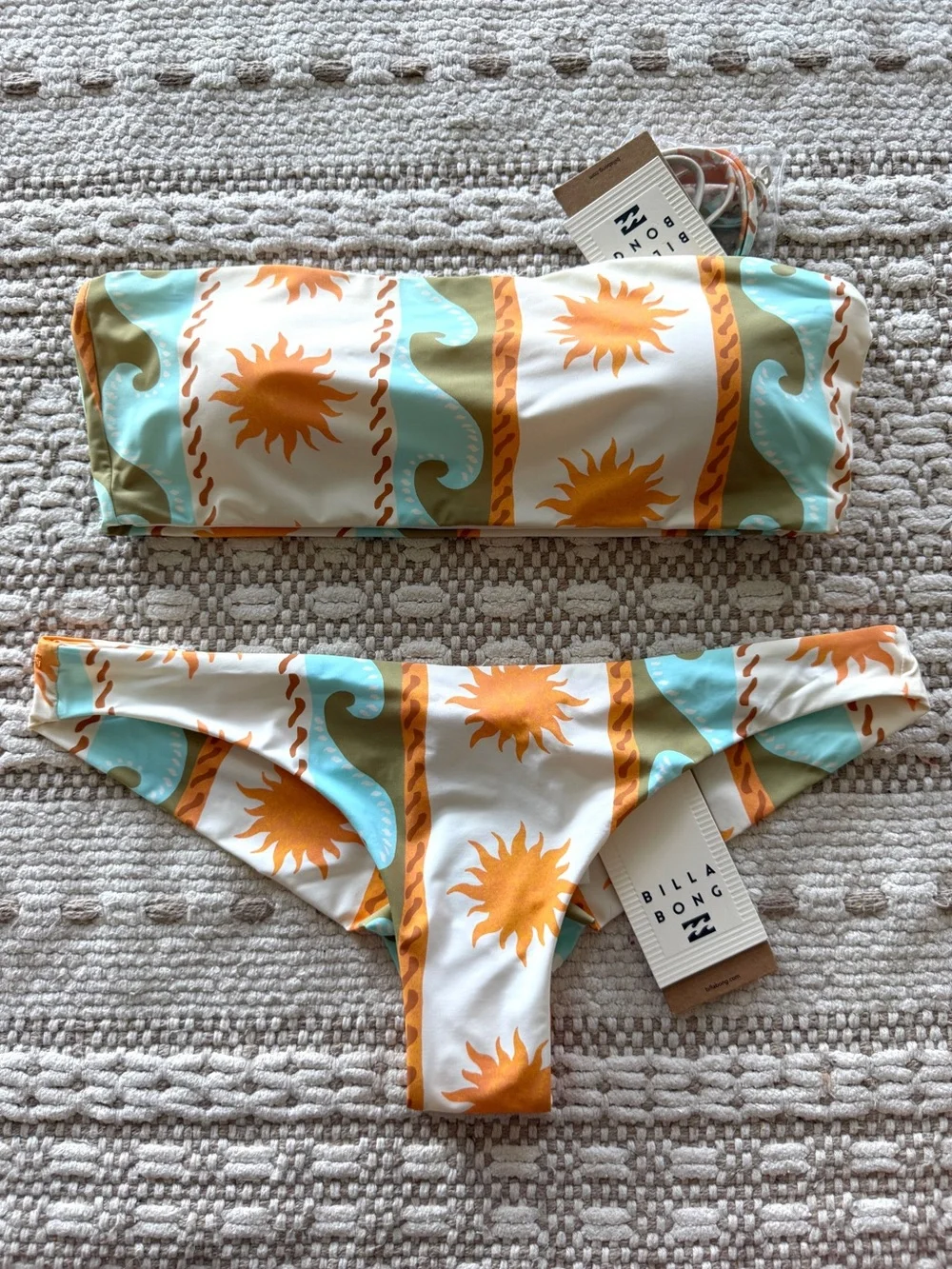 🔥🔥BILLABONG - SUNBLIND TULLY TUBE TANGA BIKINI SET🔥🔥